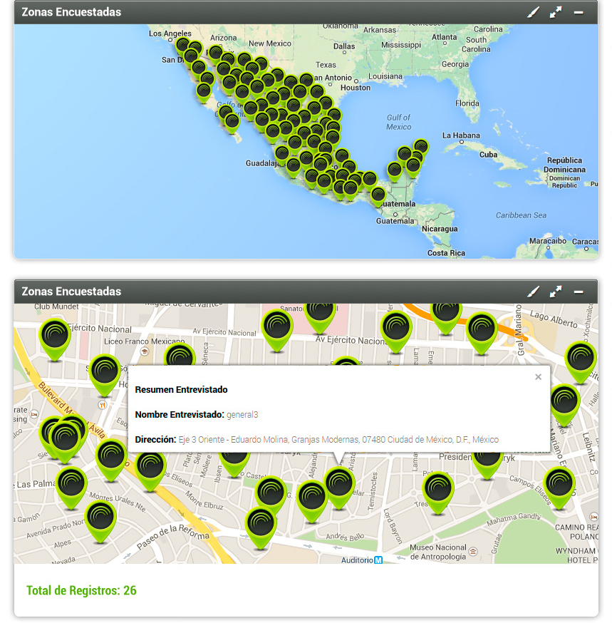 TManager Encuestas Zonas Encuestadas